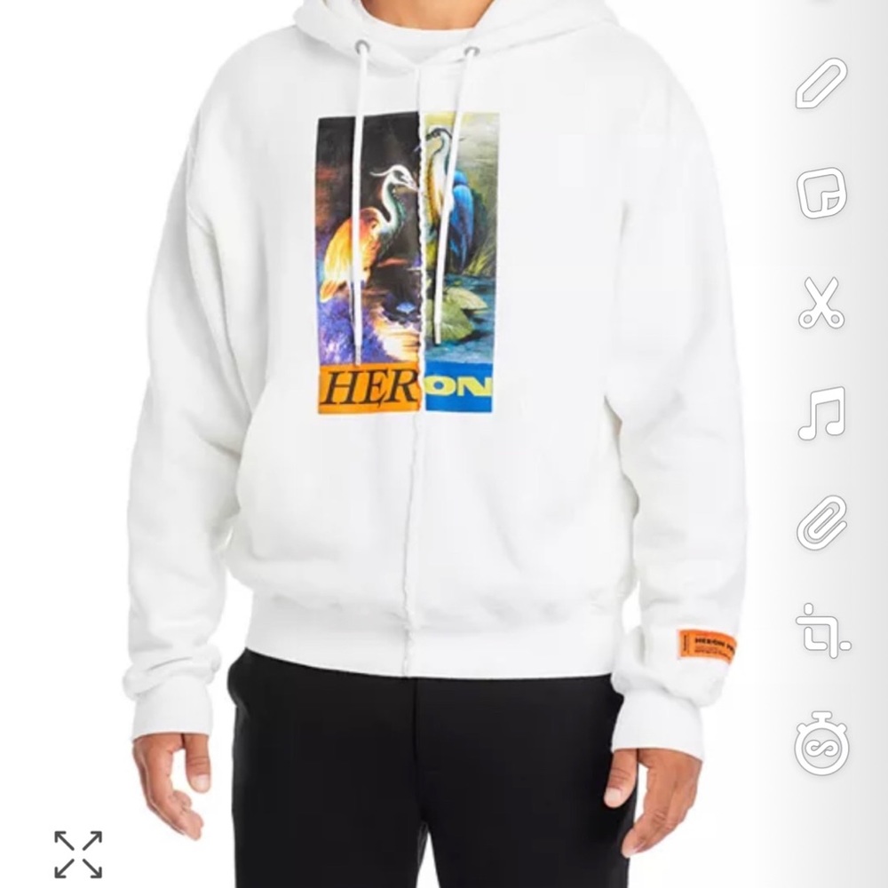 Mens heron Preston hoodie never work